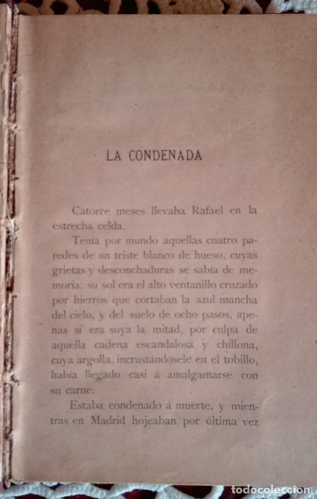 Libros antiguos: LA CONDENADA. BLASCO IB&Aacute;&Ntilde;EZ - Foto 3