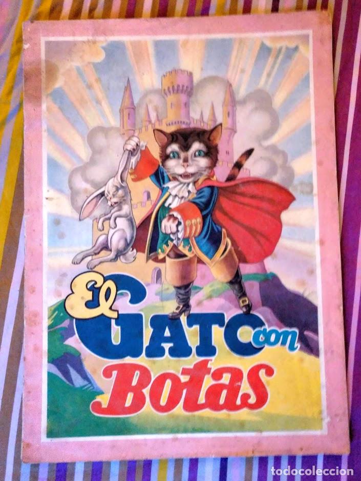 Libros antiguos: El gato con botas. Cuento gran formato. Gutmaga. - Foto 1