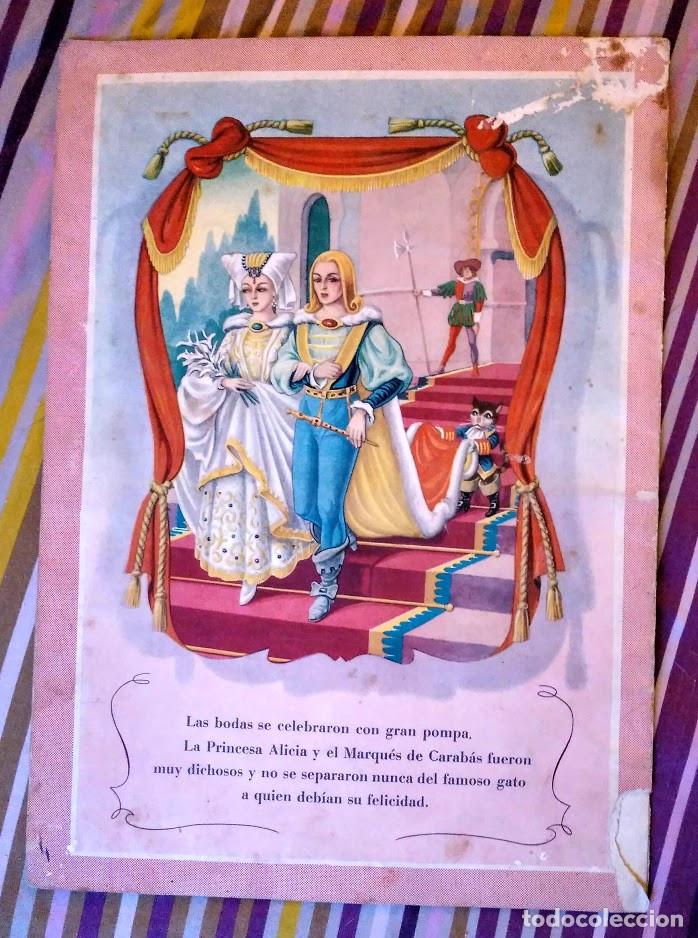 Libros antiguos: El gato con botas. Cuento gran formato. Gutmaga. - Foto 2