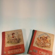 Libros antiguos: LOTE DE 2 CUENTOS DE LAS TRAVESURAS DE MATONKIKI. ELENA FORTUN. AGUILAR. BUENOS AIRES. 1948. 