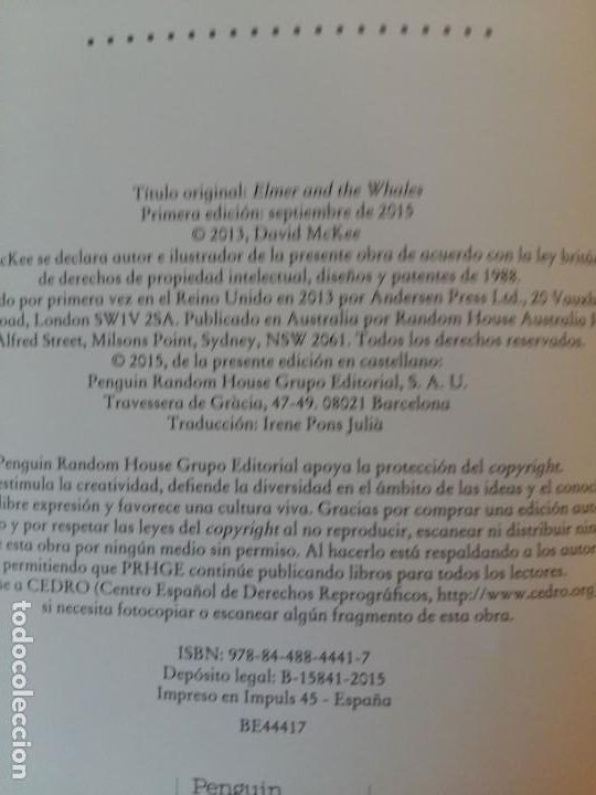 Libros antiguos: Elmer y las ballenas. - Foto 4