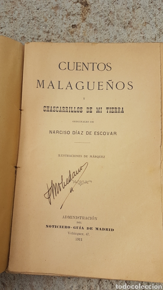 Libros antiguos: Libro Cuentos malague&ntilde;os 1911 - Foto 2