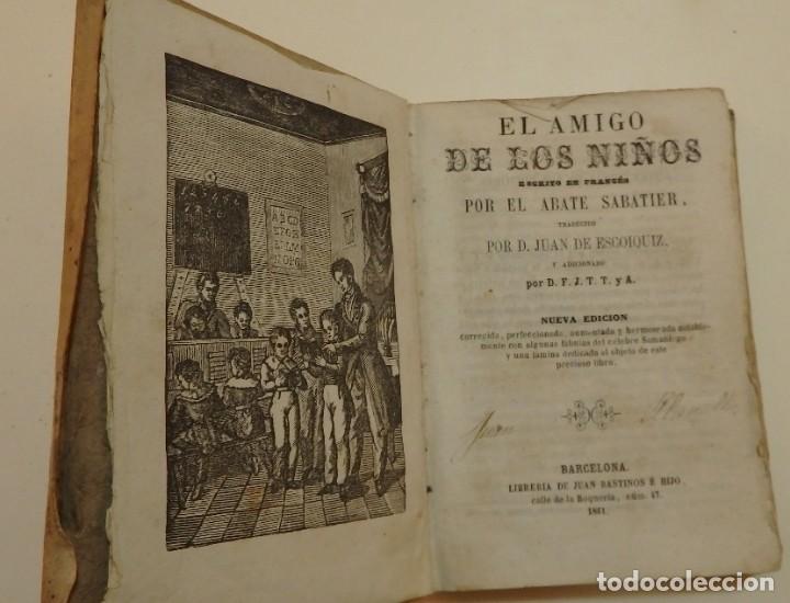 Libros antiguos: El amigo de los ni&ntilde;os. - Foto 1