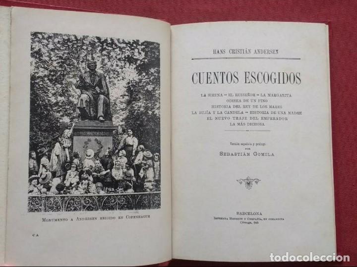 Libros antiguos: CUENTOS ESCOGIDOS DE ANDERSEN - HENDRICH - 1913 ? - Foto 2