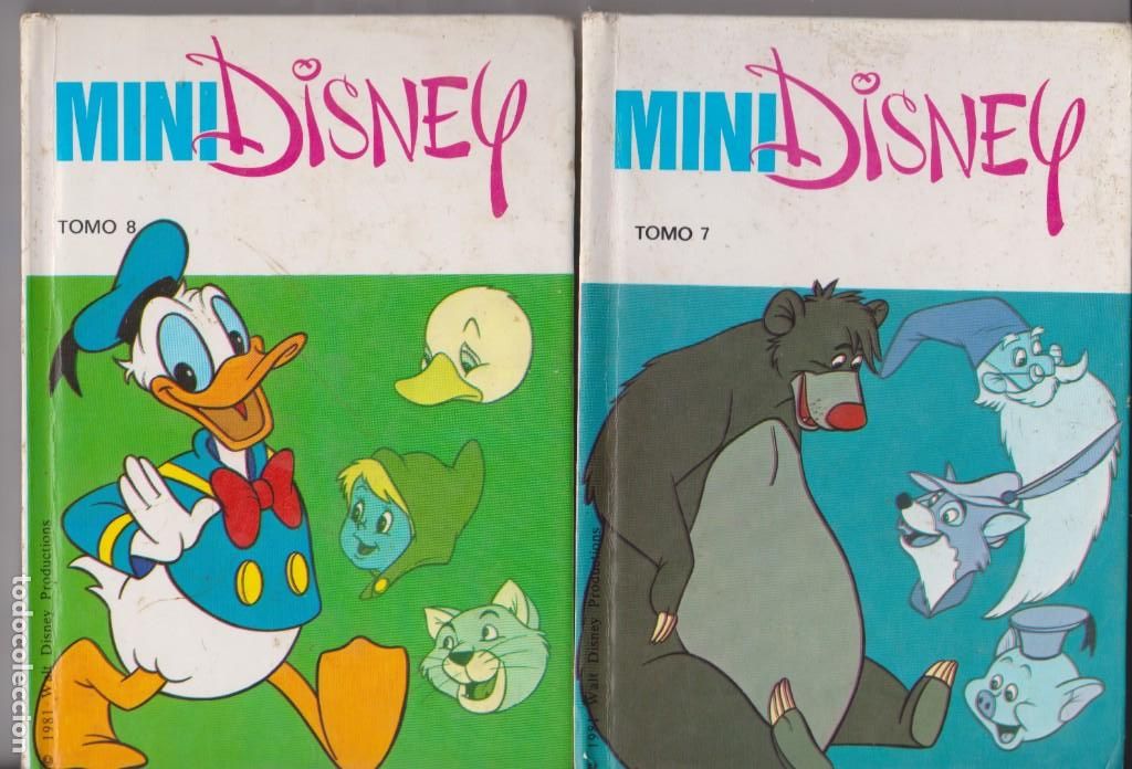 Libros antiguos: MINI DISNEY TOMOS 7 Y 8 - Foto 1