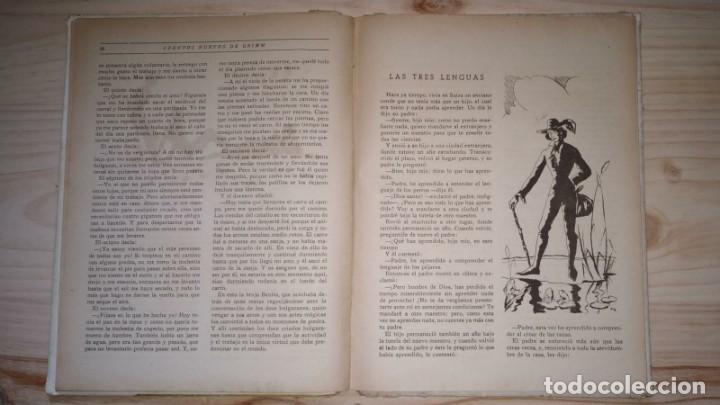 Libros antiguos: CUENTOS NUEVOS DE GRIMM. EDICIONES HYMSA. 1950 - Foto 3