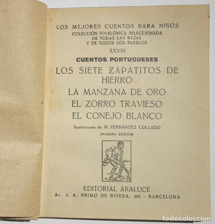 Libros antiguos: Cuentos portugueses - Foto 2