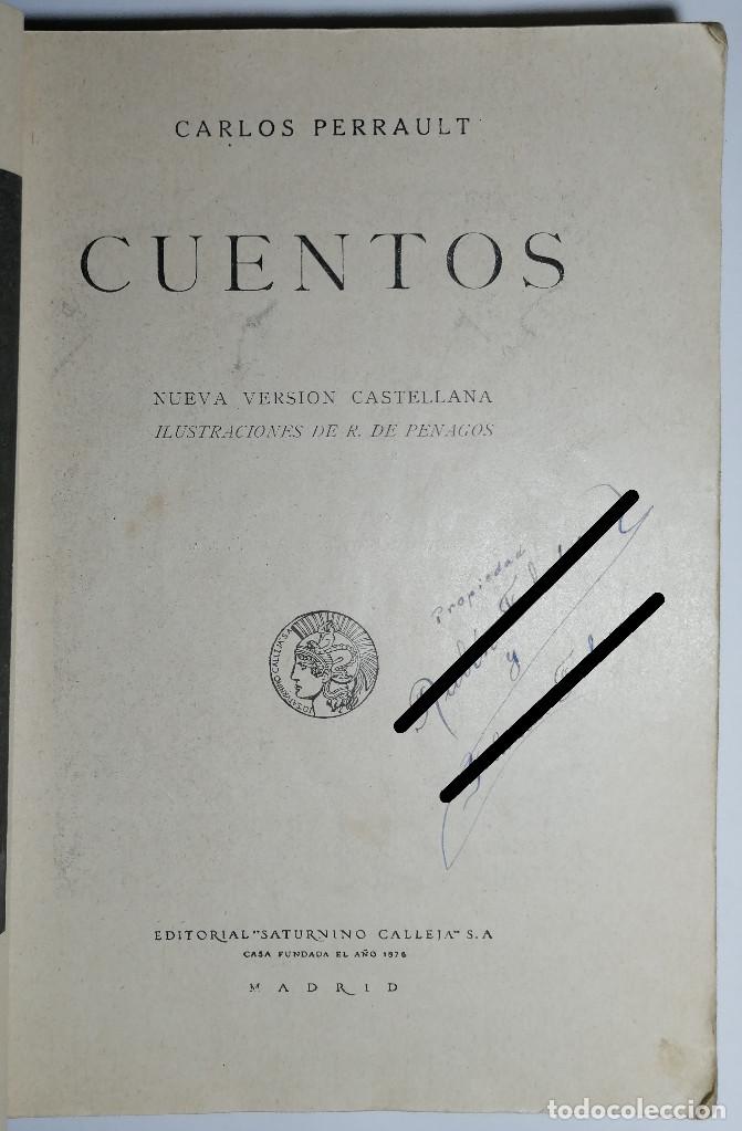 Libros antiguos: CUENTOS. CARLOS PERRAULT. 1920. - Foto 3