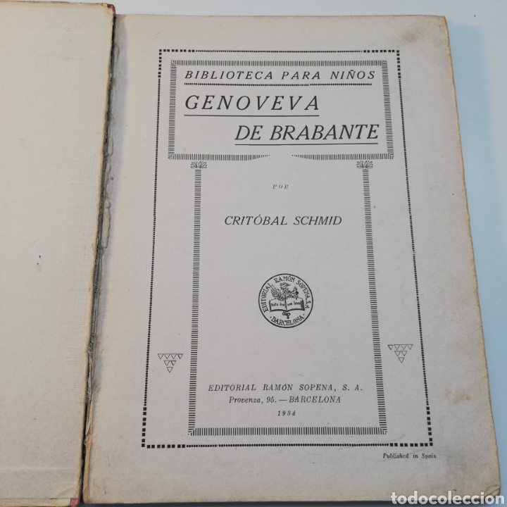 Libros antiguos: Genoveva de Brabante _ Crist&oacute;bal Schmid - Foto 7
