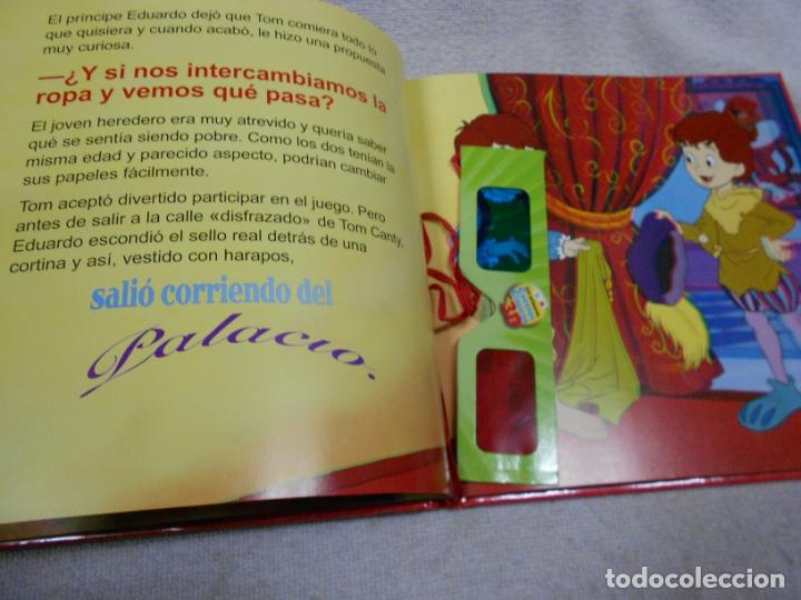 Libros antiguos: EL PRINCIPE Y EL MENDIGO EN 3 D - Foto 2