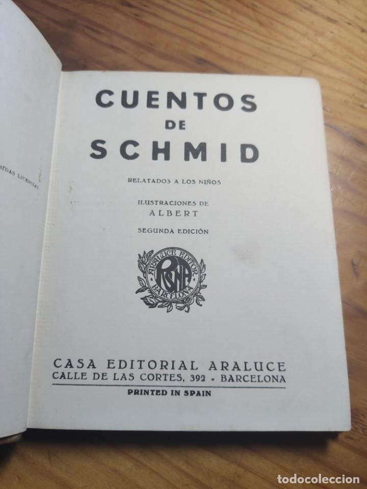 Libros antiguos: CUENTOS DE SCHMID. Araluce. - Foto 3