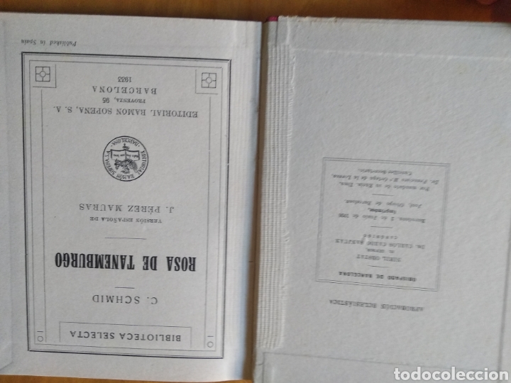 Libros antiguos: Rosa de tanemburgo - Foto 2