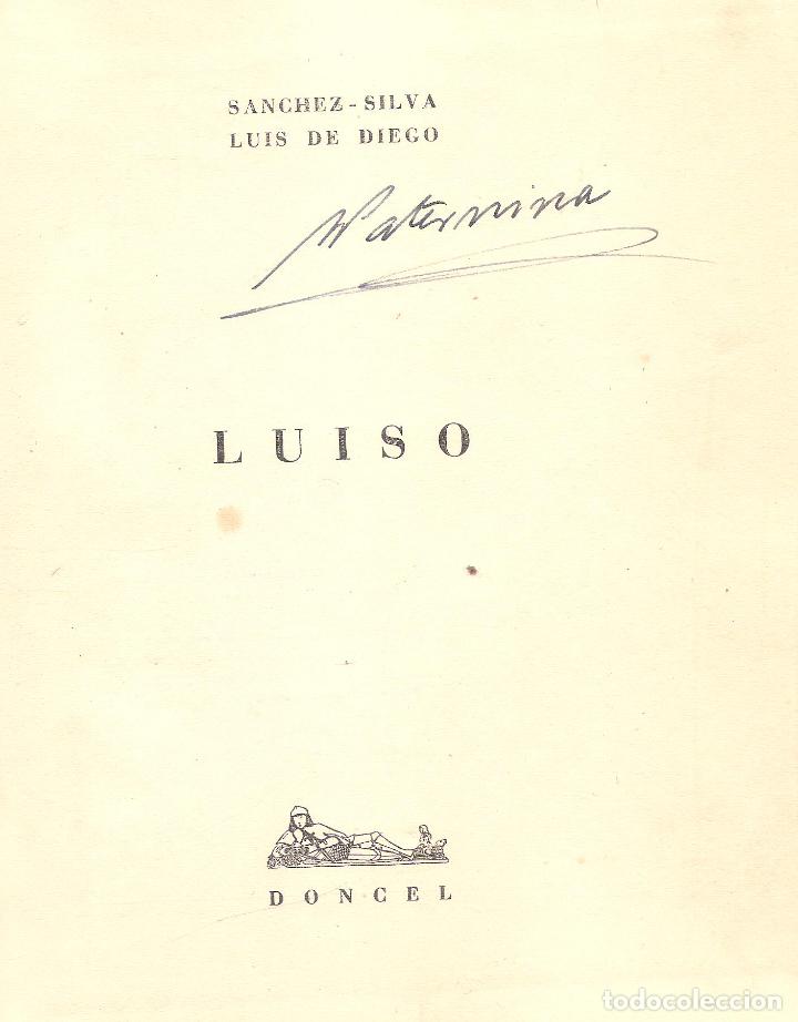 Libros antiguos: LUISO - SANCHEZ-SILVA / LUIS DE DIEGO - Foto 1