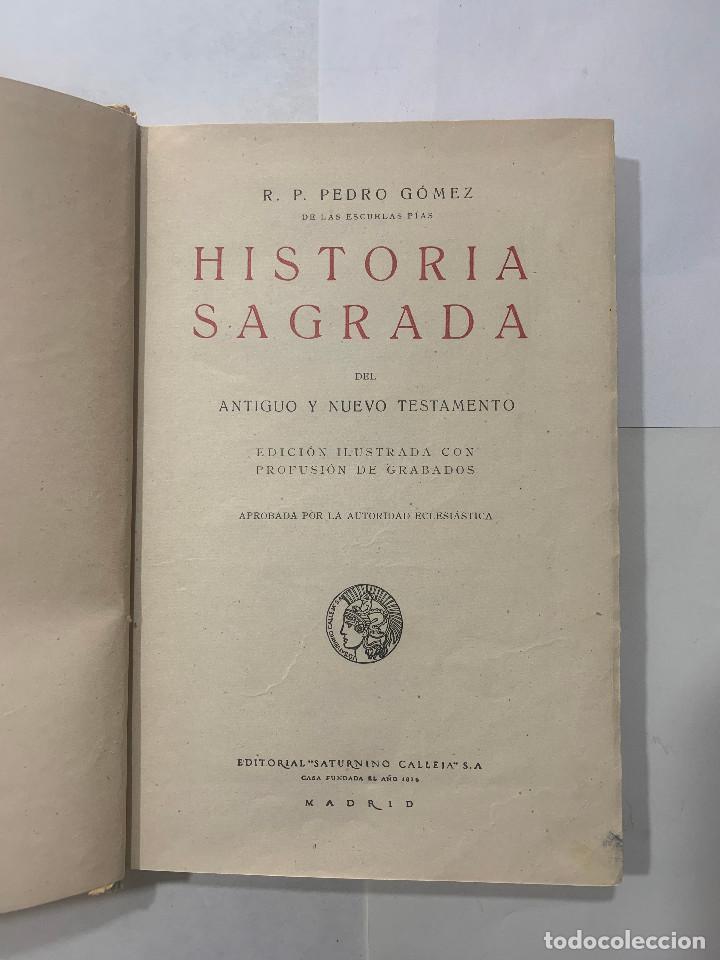 Libros antiguos: Historia Sagrada - Foto 2