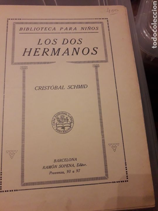 Libros antiguos: Los dos Hermanos de 1919 de Sopena - Foto 3