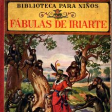Libros antiguos: FÁBULAS DE IRIARTE - BIBLIOTECA PARA NIÑOS SOPENA, 1939