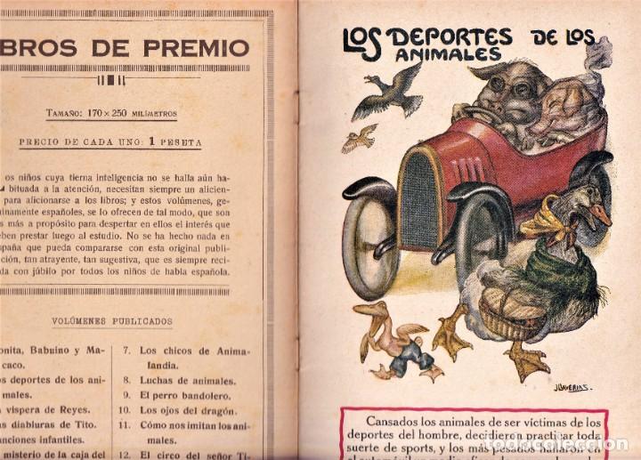 Libros antiguos: LOS DEPORTES DE LOS ANIMALES - SOPENA - ILUSTRACIONES DE J. LLAVERIAS - Foto 2 - 238429855