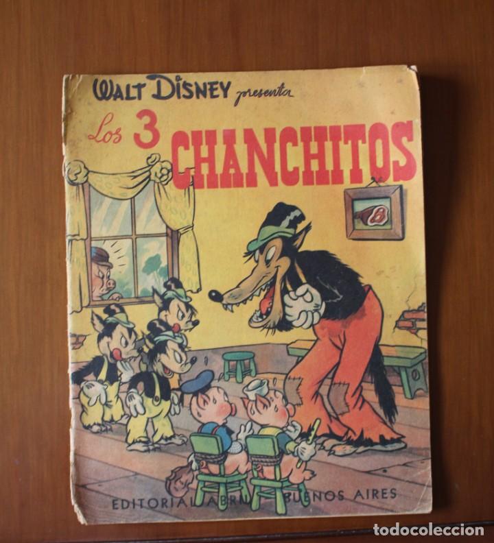 Antiquarische B&uuml;cher: Cuento de Walt Disney. Los 3 Chanchitos. Editorial Abril. Buenos Aires. A&ntilde;os 40