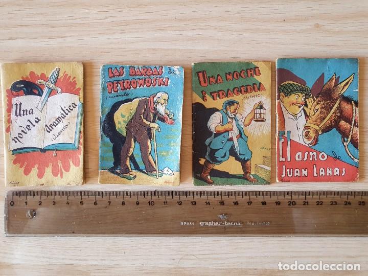 Libros antiguos: 4 PEQUE&Ntilde;OS CUENTOS DE BOLSILLO RIUS EDICIONES YO - Foto 7
