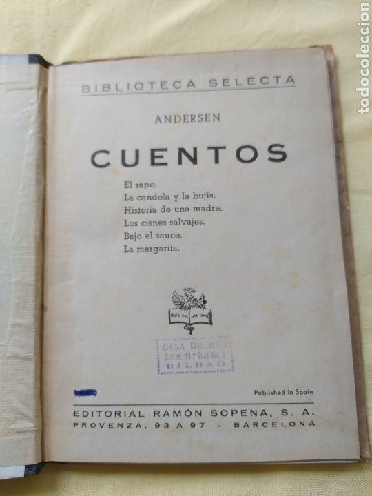Libros antiguos: ANDERSEN CUENTOS - Foto 4