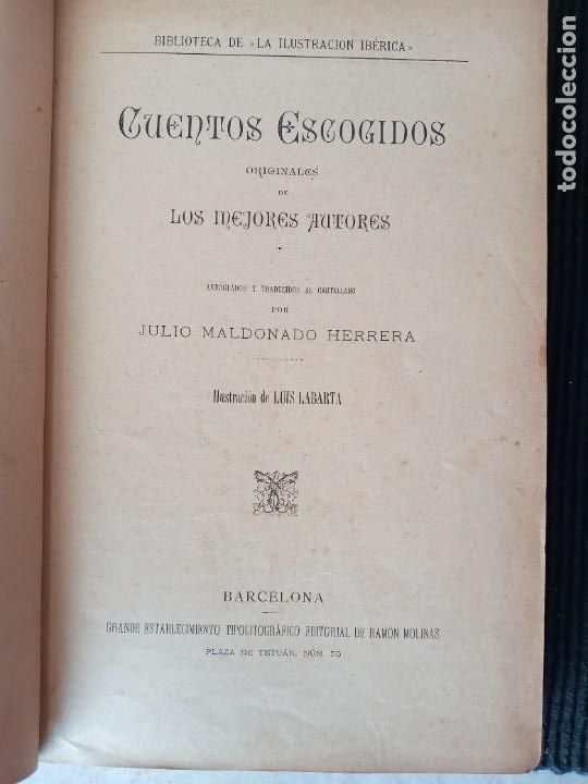 Libros antiguos: CUENTOS DE TODAS PARTES.BARCELONA 190? - Foto 3