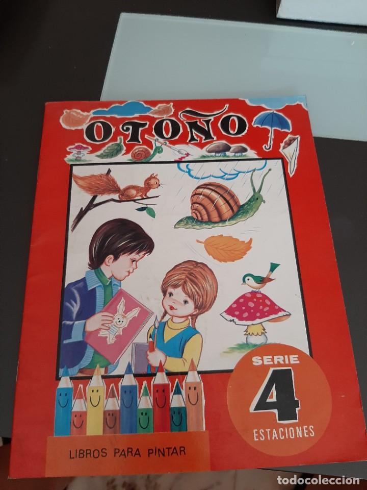 Libros antiguos: Cuento - oto&ntilde;o libros para pintar - Foto 1