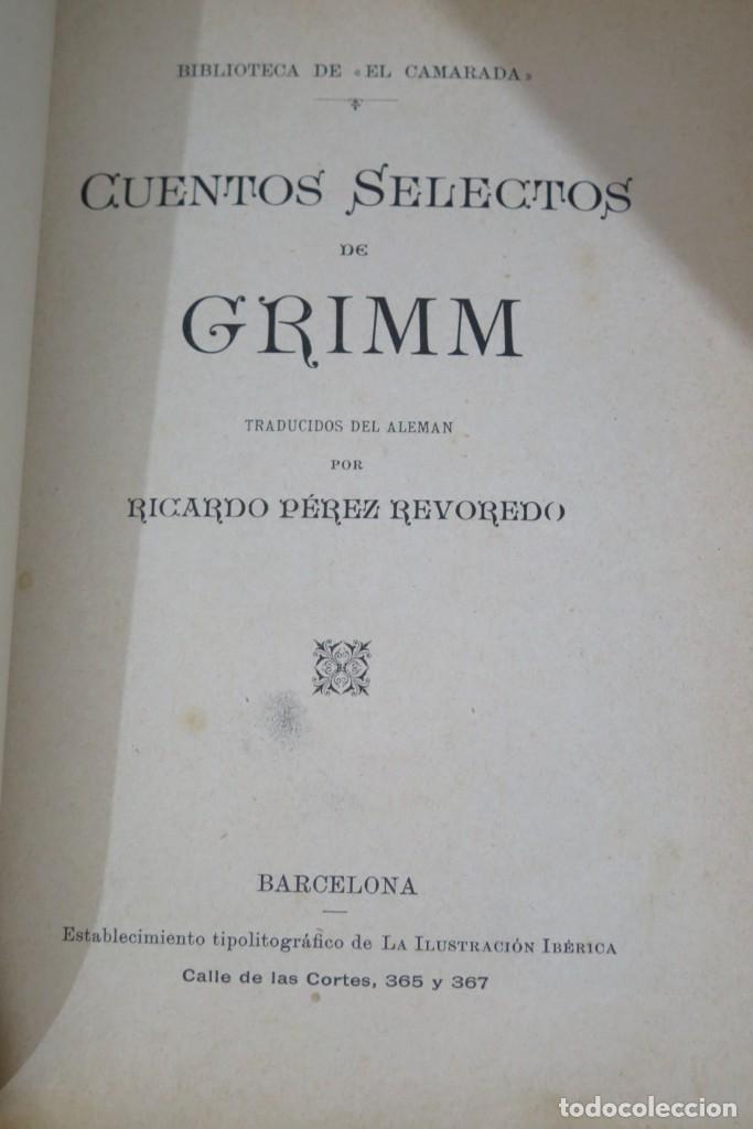 Libros antiguos: CUENTOS ORIENTALES. GRIMM. BIBLIOTECA EL CAMARADA - Foto 4