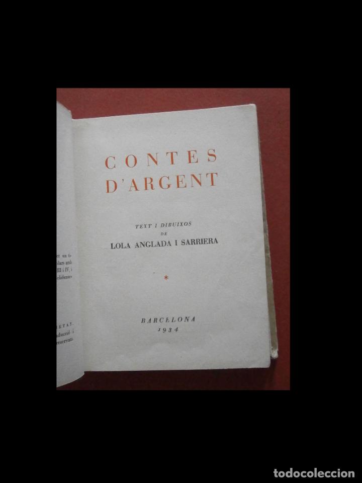Libros antiguos: Contes dArgent. Lola Anglada - Foto 4