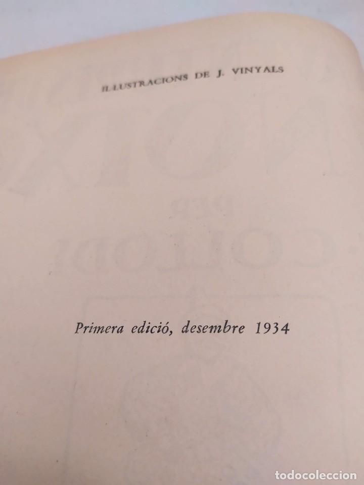 Libros antiguos: Les aventures den pinotxo. C. Collodi. 1a edición, 1934. Ed. Joventut. Barcelona. Pinocho. - Foto 6 - 302594613