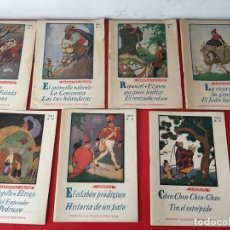 Libros antiguos: CUENTOS CLASICOS DE LOS HERMANOS GRIMM ,SERIE I Nº 2,3,4,5,10,11 Y 13 / EDITORIAL JUVENTUD 1935. Lote 309314043