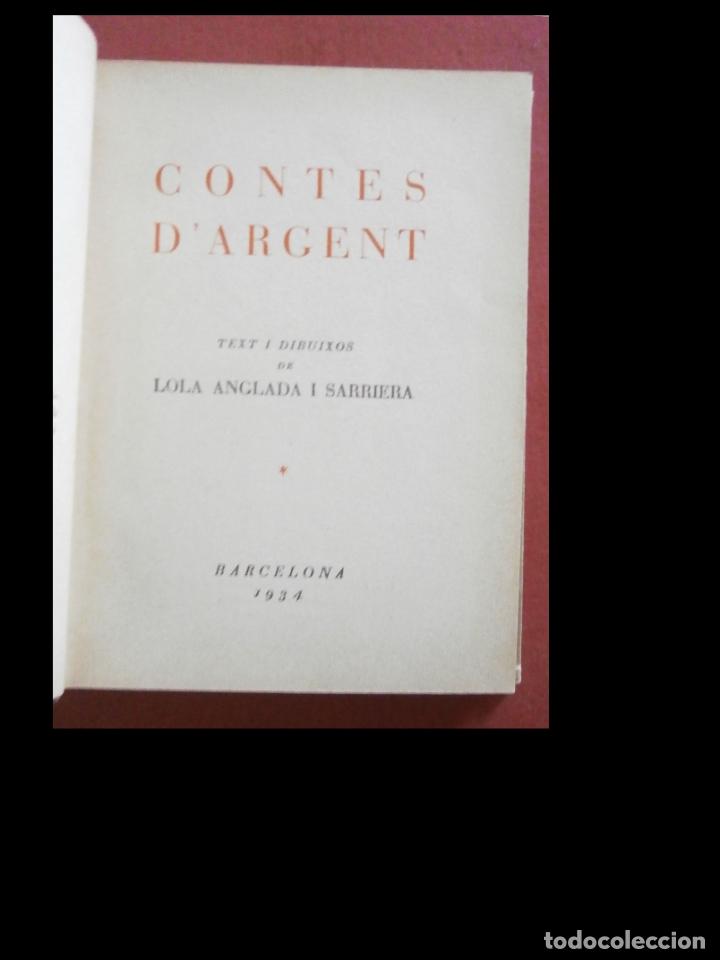 Libros antiguos: Contes dargent. Lola Anglada - Foto 6