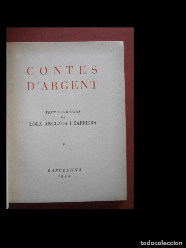 Libros antiguos: Contes dargent. Lola Anglada - Foto 4