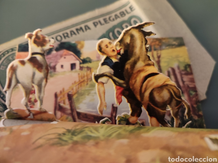 Libros antiguos: F&aacute;bulas de Esopo . n12 El asno y la perrita - Foto 1