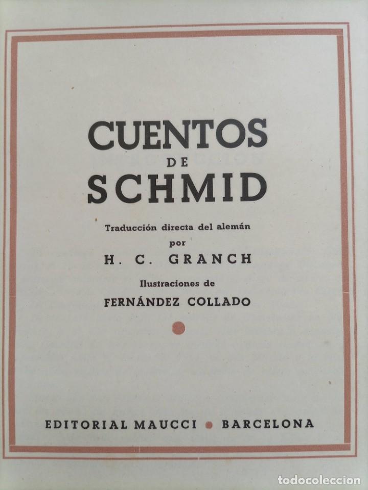 Libros antiguos: Cuentos de Schmid Maucci - Foto 5