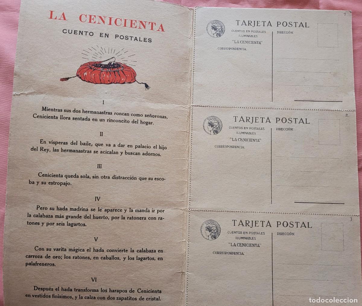 Libros antiguos: CALLEJA. LA CENICIENTA. CUENTO EN POSTALES - Foto 2