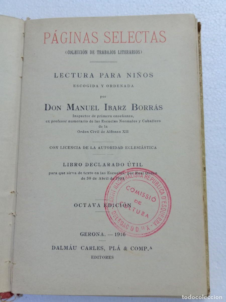 Libros antiguos: Libro. CALIOPE. PAG. SELECTAS (1916) - Foto 3