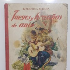 Libros antiguos: JUEGOS Y HAZAÑAS DE ANIMALES. 1917. BIBLIOTECA SELECTA RAMÓN SOPENA. 4 CROMOTIPIAS COLOR. VER FOTOS