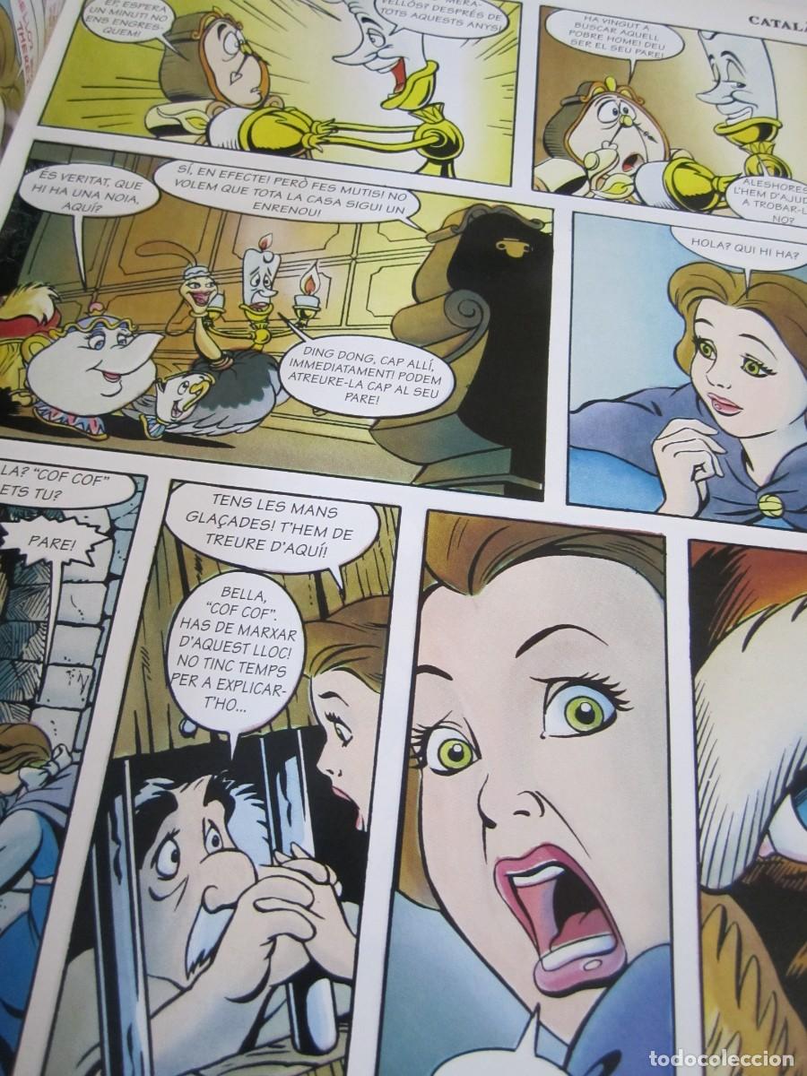 Libros antiguos: &rdquo;La bella y la bestia&rdquo; ingles y catalan Disney - Foto 2
