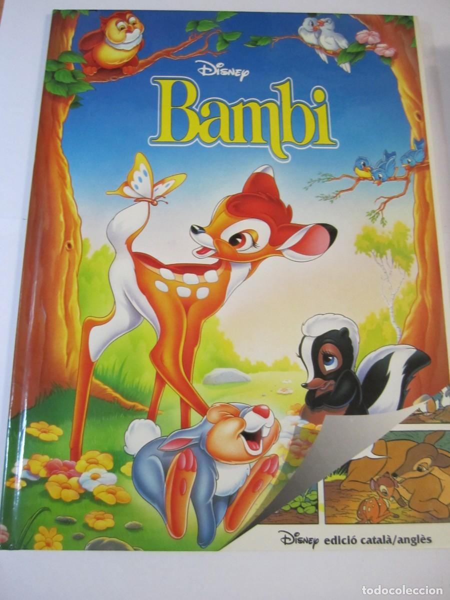 Libros antiguos: &rdquo;Bambi&rdquo; ingles y catalan Disney - Foto 1