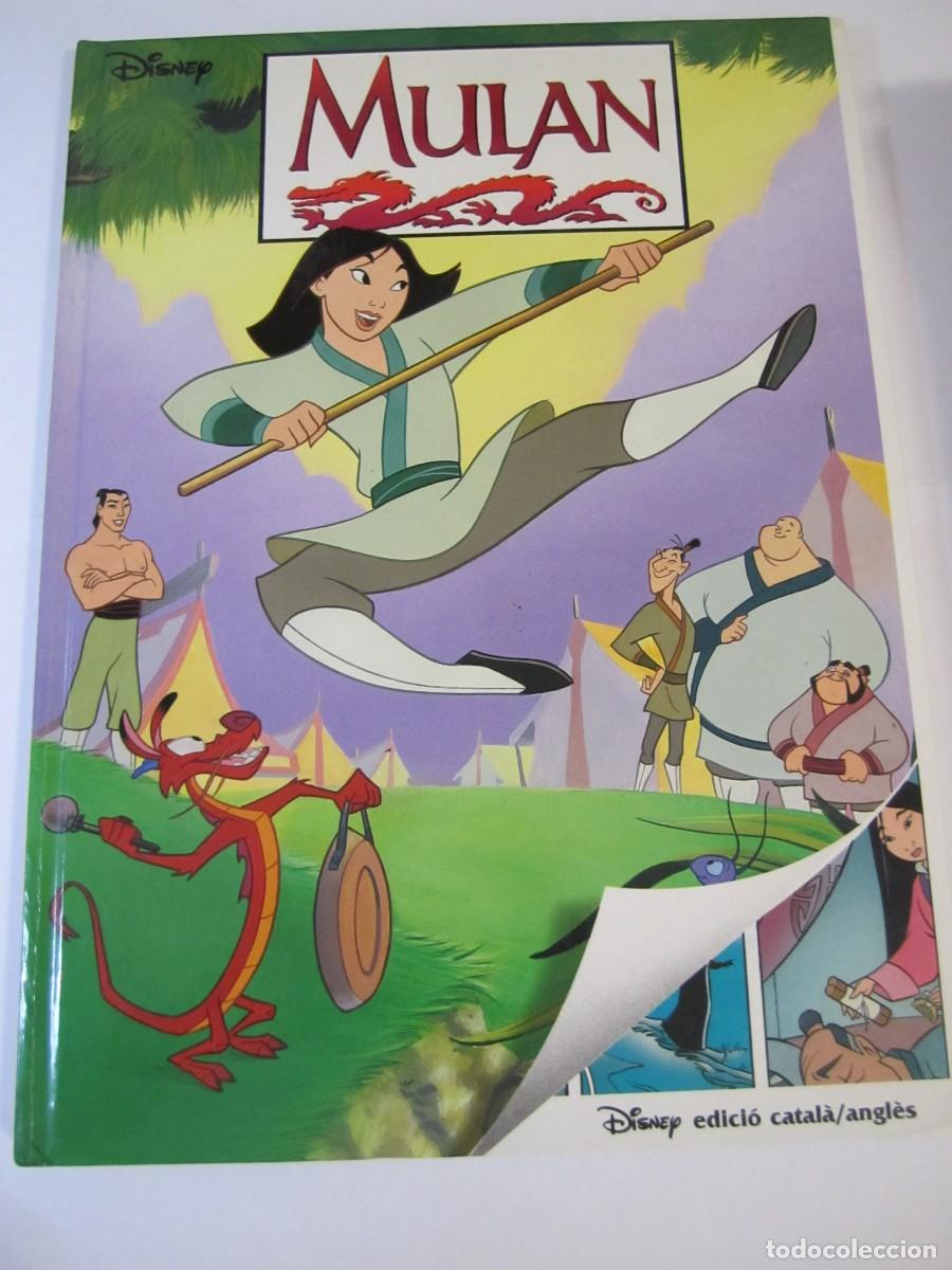 Libros antiguos: &rdquo;Mulan&rdquo; ingles y catalan Disney - Foto 1