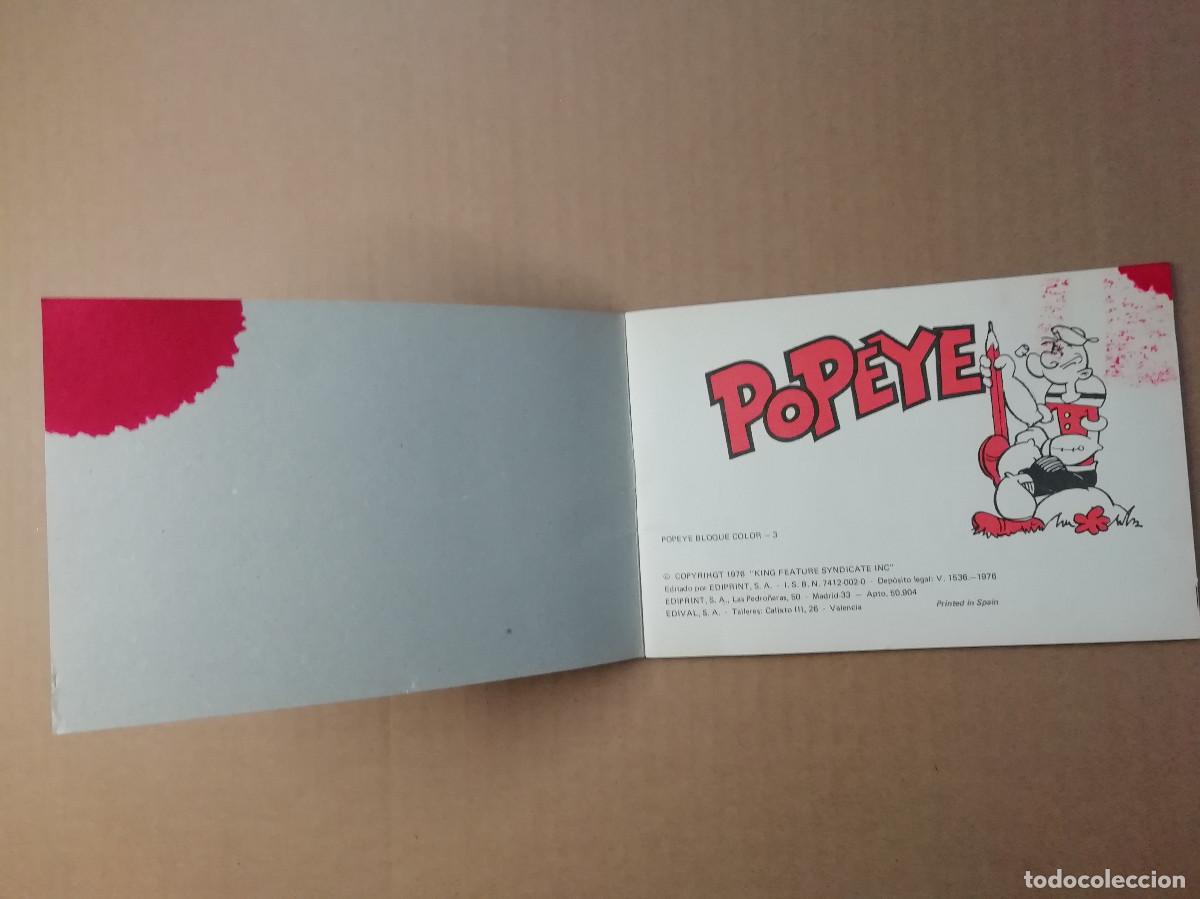 Libros antiguos: POPEYE BLOQUE COLOR 3 - Foto 2