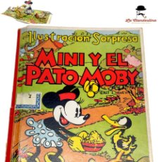 Libros antiguos: MINI Y EL PATO MOBY. WALT DISNEY. ILUSTRACIÓN SORPRESA. POP-UP. EDITORIAL MOLINO. BARCELONA. 1934.