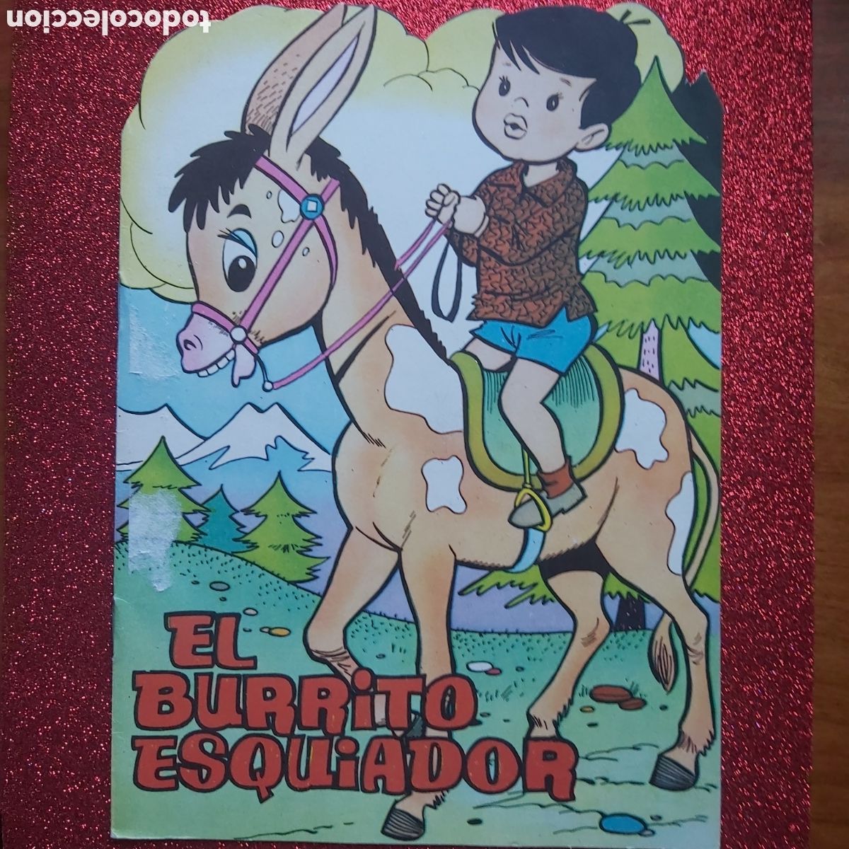 Libros antiguos: Cuento.El burrito esquiador