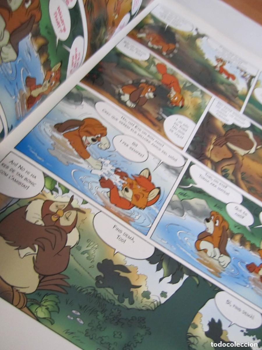 Libros antiguos: 1 libro &rdquo;Tod i Toby&rdquo; ingles y catalan Disney - Foto 2