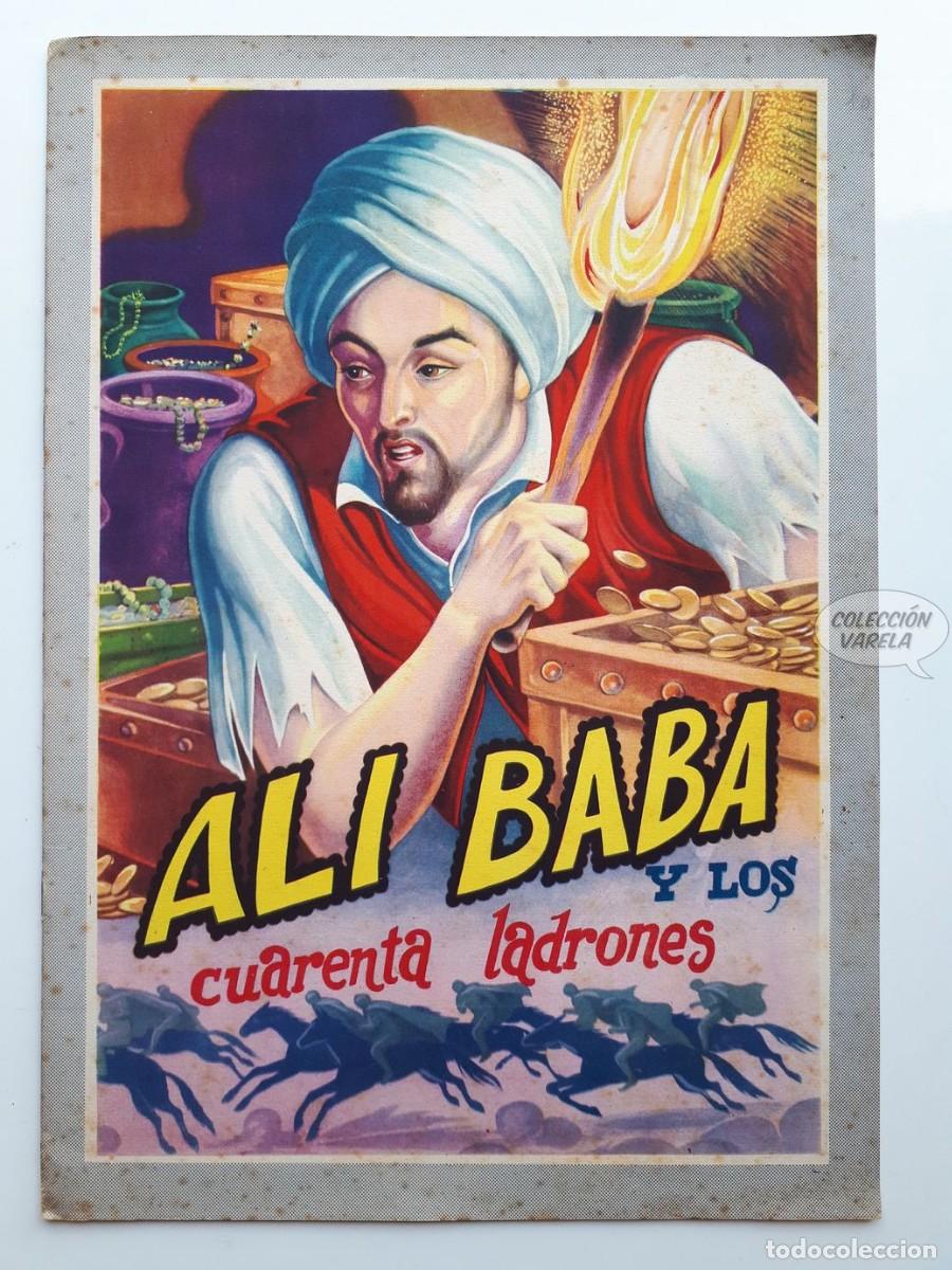 Libros antiguos: Ali Baba y los cuarenta ladrones - Cuento ilustrado 24x34 - Foto 1