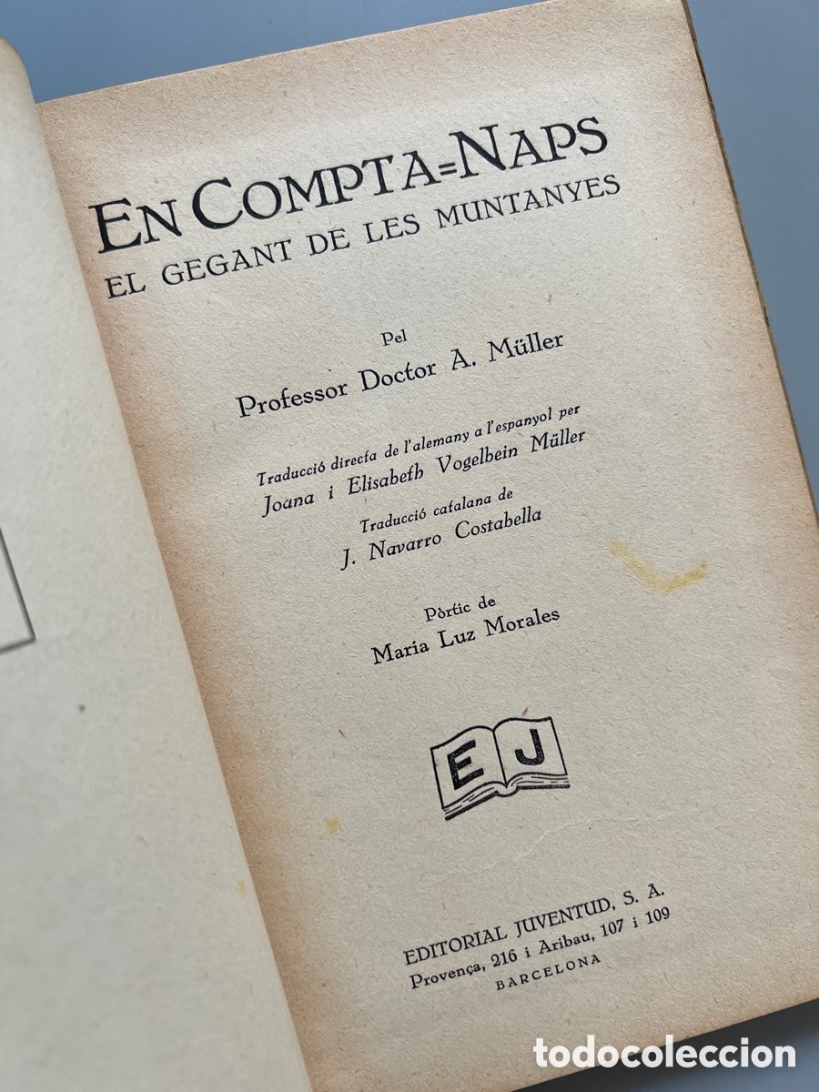 Libros antiguos: EN COMPTA-NAPS, A. M&Uuml;LLER. Editorial Juventud, 1930 - Foto 3