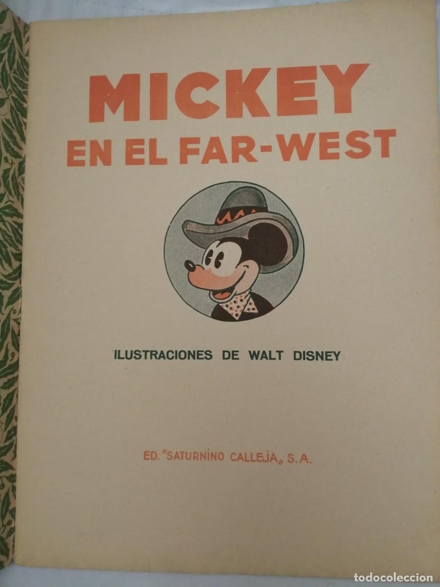 Libros antiguos: MICKEY EN EL FAR-WEST (Edici&oacute;n 1936) - Foto 3