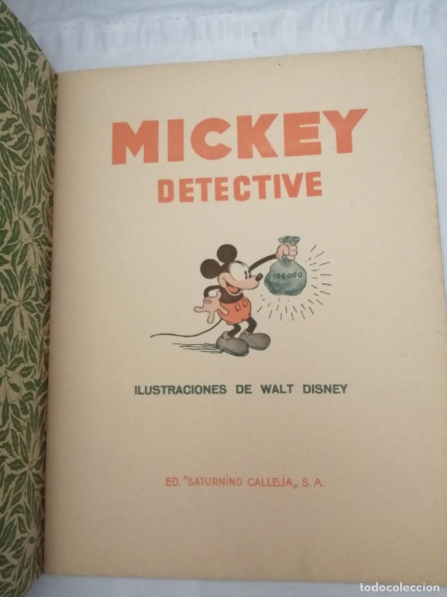 Libros antiguos: Mickey Detective (Primera edici&oacute;n 1936) - Foto 3