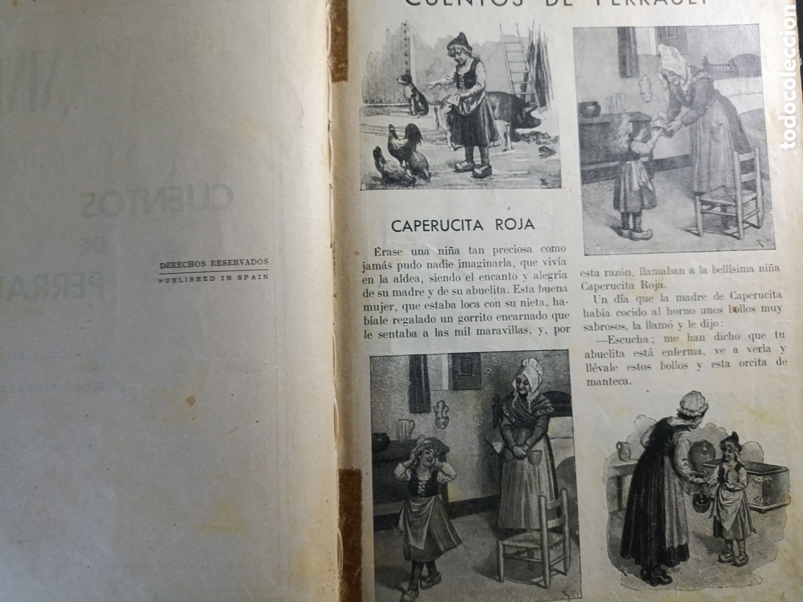 Libros antiguos: Cuentos de Parrault.1936 - Foto 2