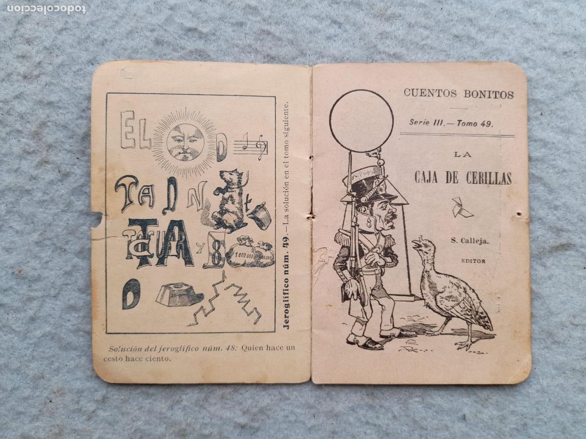 Libros antiguos: Cuento S. Calleja. La Caja de Cerillas. - Foto 2